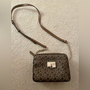 Brown DKNY crossbody bag